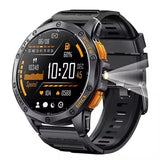 Gaines Men Smart Watch K67 LED Flashlight Amoled Compass Barometric Altimeter Outdoor Sports Montion Fitness Tracker BT Call Smart Watch