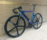 Fixie Bike 52cm 56cm frame single speed bike Welding frame with carbon fiber fork color Aluminum alloy Track Bicycle 700C