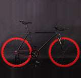 Fixed Gear Bike Fixie Bike 52cm Frame DIY Muscular Frame Cycling Road Aluminum Alloy Fixie Bicycle