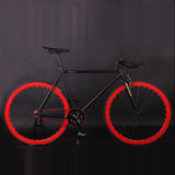 Fixed Gear Bike Fixie Bike 52cm Frame DIY Muscular Frame Cycling Road Aluminum Alloy Fixie Bicycle
