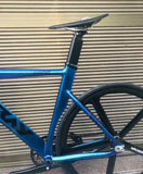 Fixie Bike 52cm 56cm frame single speed bike Welding frame with carbon fiber fork color Aluminum alloy Track Bicycle 700C