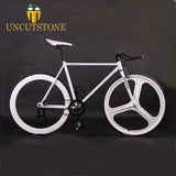 Track bike Magnesium Alloy Wheel 3 spokes fixie Bicycle Fixed gear bike 700C wheel 52cm FRAME Completed Road