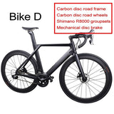 Complete disc carbon road bike with Sh1mano 4700/R7000/R8000/R9100 carbon disc bike.