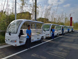 11 seats four-wheel electric sightseeing car for wholesales