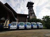 11 seats four-wheel electric sightseeing car for wholesales