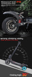 10 inch high-power single drive electric scooter 48v1200w52v1600w folding electric cross-country scooter