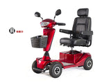 LED lights  Luxury plastic front basket 4 wheels mobility scooters for elderly handicapped disabled