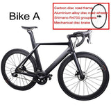 Complete disc carbon road bike with Sh1mano 4700/R7000/R8000/R9100 carbon disc bike.