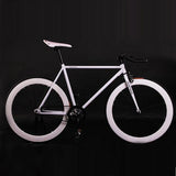 Fixed Gear Bike Fixie Bike 52cm Frame DIY Muscular Frame Cycling Road Aluminum Alloy Fixie Bicycle