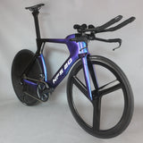 New Style 700C Road Carbon PF46 Time Trial TT Bike/Bicycle Frame with DI2 compatible Blue glossy painting