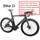 Complete disc carbon road bike with Sh1mano 4700/R7000/R8000/R9100 carbon disc bike.