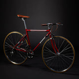 New Retro Road Bicycle Carbon Steel Frame 700CC Wheel SHIMAN0 14 Speed Dual V Brake Bike Outdoor Racing Cycling Bicicleta