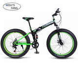 wolf's fang Bicycle 7/21/24 Speed Mountain Bike 26*4.0 Fat bike bicicleta  mtb  Road Folding bike Men Women free shipping easy-smart-way.myshopify.com