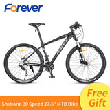 Forever Men Mountain Racing Bike Light Special Aluminum Alloy Frame Bicycle Hydraulic Disc Brake Cycle MTB 30 Speed Bike 27.5in easy-smart-way.myshopify.com