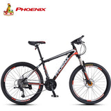 Phoenix Mountain Bike 27 Speed Men Women Steel Bicycle  MTB Suspension Microshift Bike Fork Bicycle Adults off-road Cycling Bike easy-smart-way.myshopify.com