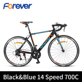 Forever 11.7kg Ultralight Road Bike Front Fork Off-road Cycles Aluminium Alloy Racing Bicycle 700 C 14 Speed Men Cycling Bike easy-smart-way.myshopify.com