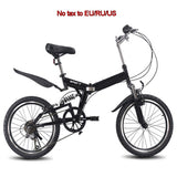 20inch folding mountain bike 6 variable speed bicycle road bike male and female cycling folding bicycle variable speed bike