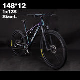 New Carbon Mountain Bike 29er full suspension bike frame MTB Downhill bike 1*12speed sports MTB suspension complete bicycle