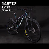 New Carbon Mountain Bike 29er full suspension bike frame MTB Downhill bike 1*12speed sports MTB suspension complete bicycle