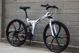 21 speed folding mountain bike 24 and 26 inch bicycle double disc brakes cycling bicycle folding mountain bike easy-smart-way.myshopify.com
