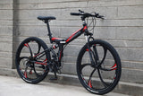 21 speed folding mountain bike 24 and 26 inch bicycle double disc brakes cycling bicycle folding mountain bike easy-smart-way.myshopify.com