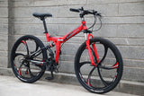 21 speed folding mountain bike 24 and 26 inch bicycle double disc brakes cycling bicycle folding mountain bike easy-smart-way.myshopify.com
