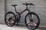 21 speed folding mountain bike 24 and 26 inch bicycle double disc brakes cycling bicycle folding mountain bike easy-smart-way.myshopify.com