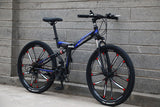 21 speed folding mountain bike 24 and 26 inch bicycle double disc brakes cycling bicycle folding mountain bike easy-smart-way.myshopify.com