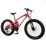 4.0 fat bike Mountain bike Double disc brake beach bicycle snow bike light high carbon steel 24/26 inch mountain bicycle easy-smart-way.myshopify.com