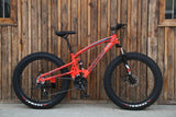 26 inch fat bike adult fat tire snow beaches mountain bike 7/21/24/27 speed Double disc brake carbon steel frame student bicycle