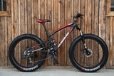 26 inch fat bike adult fat tire snow beaches mountain bike 7/21/24/27 speed Double disc brake carbon steel frame student bicycle