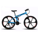 folding mountain bike 21 speed 24/26 inch knife wheel carbon steel frame bikes double disc brake outdoor sport mountain bicycle