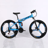 folding mountain bike 21 speed 24/26 inch knife wheel carbon steel frame bikes double disc brake outdoor sport mountain bicycle