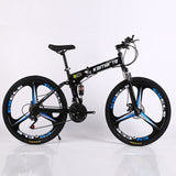 folding mountain bike 21 speed 24/26 inch knife wheel carbon steel frame bikes double disc brake outdoor sport mountain bicycle