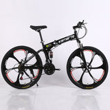 folding mountain bike 21 speed 24/26 inch knife wheel carbon steel frame bikes double disc brake outdoor sport mountain bicycle