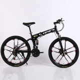 folding mountain bike 21 speed 24/26 inch knife wheel carbon steel frame bikes double disc brake outdoor sport mountain bicycle