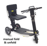Small Electric Mobility Scooter Luggage Folding Adult Disabled Tricycle Lithium Battery Portable Scooter For The Elderly