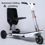 Small Electric Mobility Scooter Luggage Folding Adult Disabled Tricycle Lithium Battery Portable Scooter For The Elderly