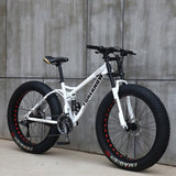 FOREKNOW Adult Mountain Fat Bike 7/21/24/27 Speed Road Bicycle Men 24/26  Inch Wheel Racing Oil Spring Fork Front  Fork Ride