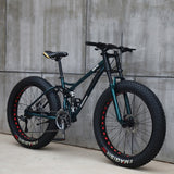 FOREKNOW Adult Mountain Fat Bike 7/21/24/27 Speed Road Bicycle Men 24/26  Inch Wheel Racing Oil Spring Fork Front  Fork Ride