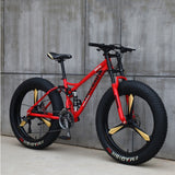 FOREKNOW Adult Mountain Fat Bike 7/21/24/27 Speed Road Bicycle Men 24/26  Inch Wheel Racing Oil Spring Fork Front  Fork Ride
