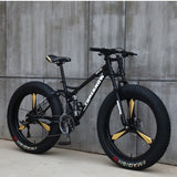 FOREKNOW Adult Mountain Fat Bike 7/21/24/27 Speed Road Bicycle Men 24/26  Inch Wheel Racing Oil Spring Fork Front  Fork Ride