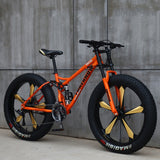 FOREKNOW Adult Mountain Fat Bike 7/21/24/27 Speed Road Bicycle Men 24/26  Inch Wheel Racing Oil Spring Fork Front  Fork Ride
