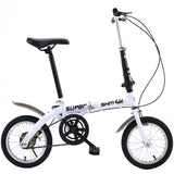 SANHEM Adult Students Children Work Bike Road Folding Bicycle Men 14 Inch Wheel Carbon Racing Front And Rear Mechanical Ride