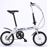 SANHEM Adult Students Children Work Bike Road Folding Bicycle Men 14 Inch Wheel Carbon Racing Front And Rear Mechanical Ride