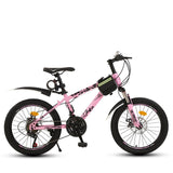 FOREVER FJ-22 18 20 Inch Wheel Childrens Kids Mountain Bike MTB Carbon Steel Frame Variable Speed Road Bicycle For Boys Girls