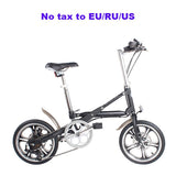 16inch folding bicycle Aluminum bike 7-speed and single-speed bicycle A light folding bicycle that can be pushed around at will