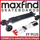 MAXFIND FF PLUS Electric Skateboard 1200Wx2 Longboard SAMSUNG 18650 Battery 6.5inch 35km/h 16km Range 38inch 97cm
