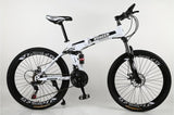 KUBEEN 26inch folding mountain bike 21 speed double damping bicycle double disc brakes mountain bike easy-smart-way.myshopify.com