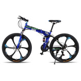26 inches 21 Speed Folding Bicycle Male / Female / Student Mountain Bike Double Disc Brake Full Shockingproof kid's bicycle easy-smart-way.myshopify.com